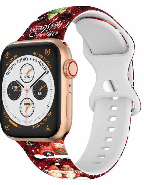 Load image into Gallery viewer, msausyr Christmas Silicone Sport Band Compatible Apple Watch 38-49mm D-22
