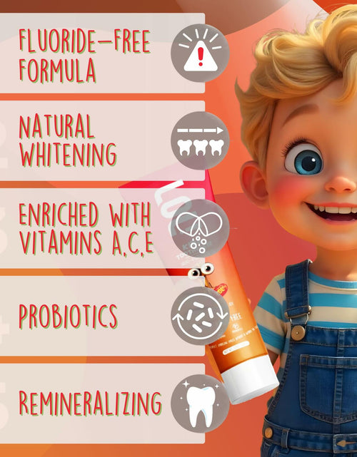 Load image into Gallery viewer, Fawelo LOL Kids Toothpaste Fluoride Free Nano Hydroxyapatite 3.5oz Blueberry
