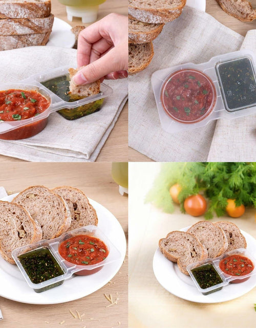 Load image into Gallery viewer, Uioecn 5PCS Double Compartment Condiment Containers with Lids Portable Reusable
