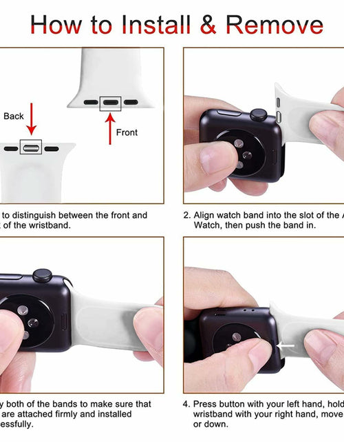 Load image into Gallery viewer, msausyr Christmas Silicone Sport Band Compatible Apple Watch 38-49mm D-22
