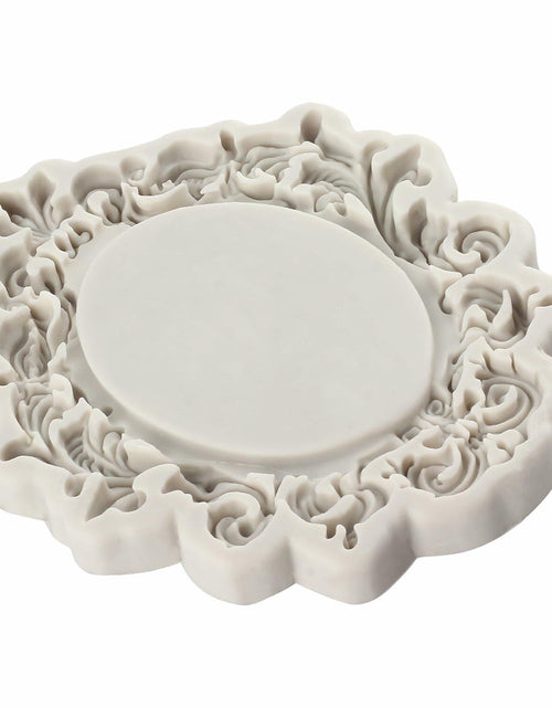 Load image into Gallery viewer, CANYANGMOLD Baroque Photo Frame Silicone Mold Gray 0.39x3.18x2.87in 1 Pc
