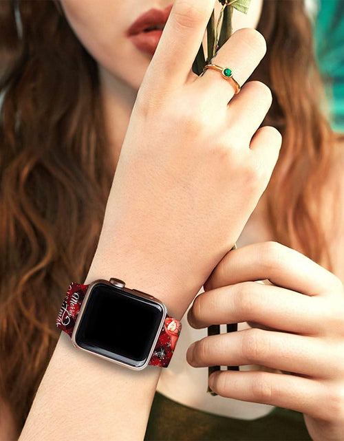 Load image into Gallery viewer, msausyr Christmas Silicone Sport Band Compatible Apple Watch 38-49mm D-22

