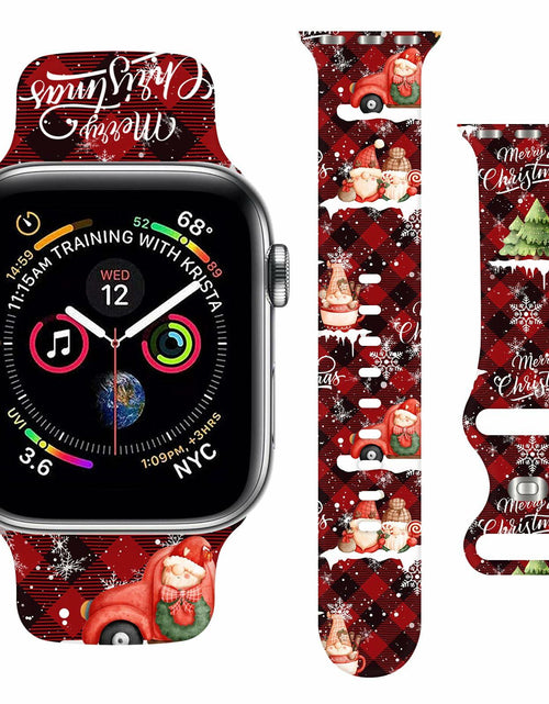 Load image into Gallery viewer, msausyr Christmas Silicone Sport Band Compatible Apple Watch 38-49mm D-22
