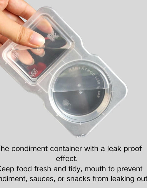 Load image into Gallery viewer, Uioecn 5PCS Double Compartment Condiment Containers with Lids Portable Reusable
