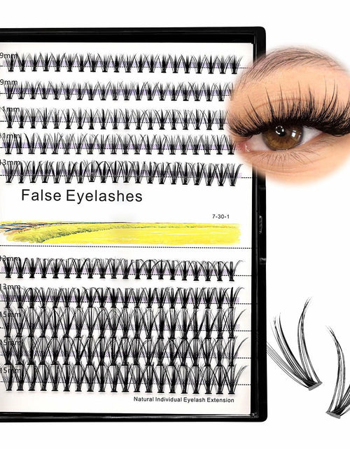 Load image into Gallery viewer, Hannahool Large Tray 200Pcs 0.07mm Mixed 9-11-13-15mm 3D Volume Eyelashes
