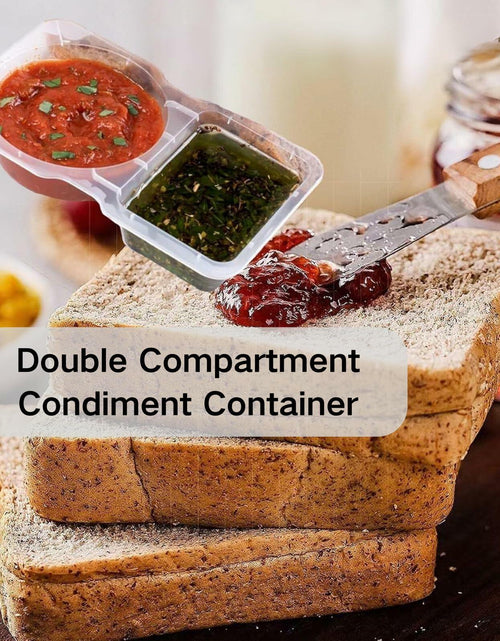 Load image into Gallery viewer, Uioecn 5PCS Double Compartment Condiment Containers with Lids Portable Reusable
