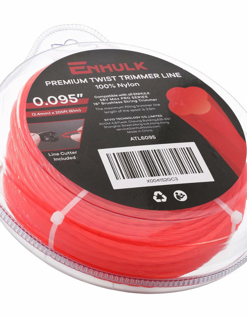 Load image into Gallery viewer, Enhulk 0.095'' Red Weed Eater Trimmer Line 200ft High Tensile Strength
