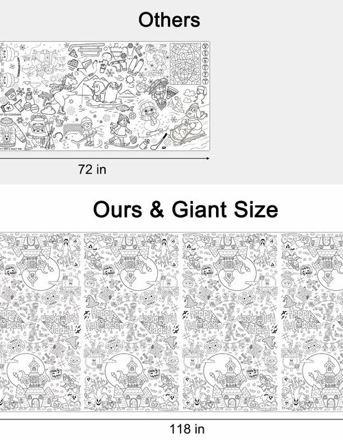 Load image into Gallery viewer, AKEROCK Halloween Coloring Tablecloth Decorations 118x54 Inches Paper
