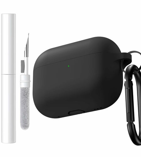 Brujula Silicone Case for AirPods Pro 3rd Gen 2025 Black Protective Cover