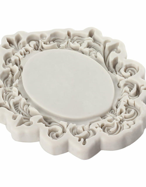 Load image into Gallery viewer, CANYANGMOLD Baroque Photo Frame Silicone Mold Gray 0.39x3.18x2.87in 1 Pc

