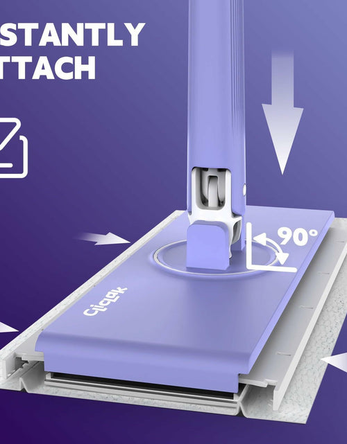 Load image into Gallery viewer, ciAmore ClicLak Sweeper Mop Clamp Clip Purple Compatible with Swiffer Pads
