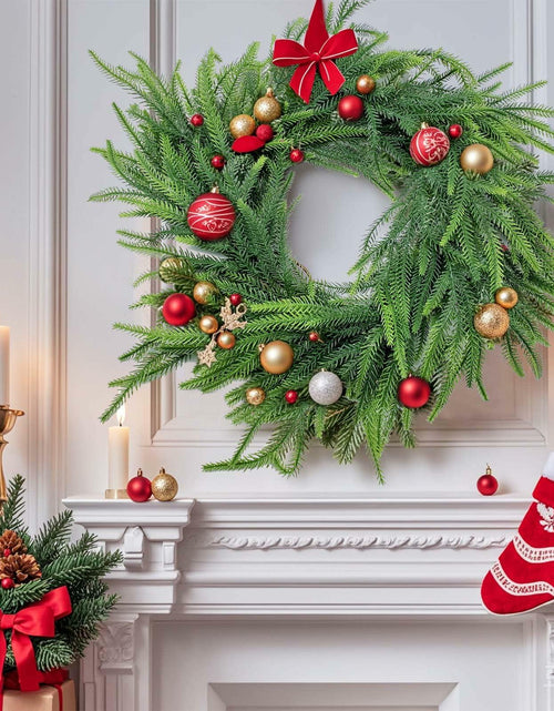 Load image into Gallery viewer, Belle Fleur 2 Pcs Real Touch Norfolk Pine Garland 6FT Green Artificial
