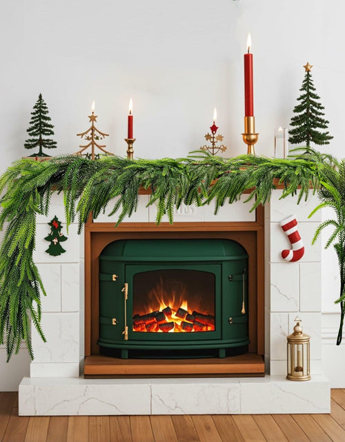 Load image into Gallery viewer, Belle Fleur 2 Pcs Real Touch Norfolk Pine Garland 6FT Green Artificial
