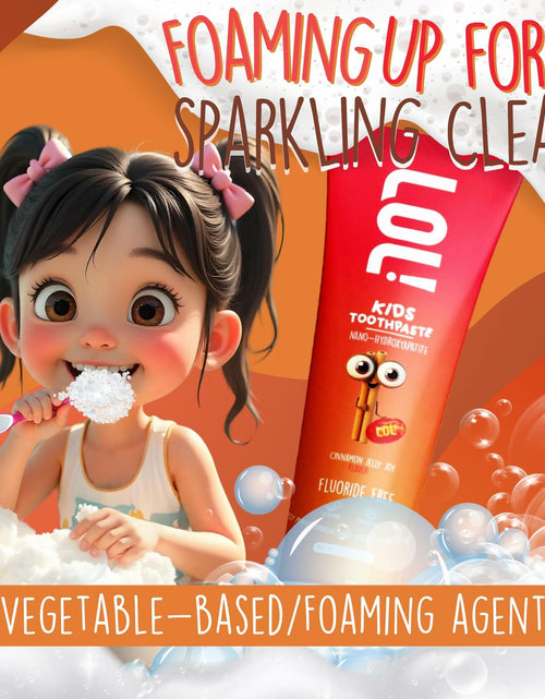 Load image into Gallery viewer, Fawelo LOL Kids Toothpaste Fluoride Free Nano Hydroxyapatite 3.5oz Blueberry
