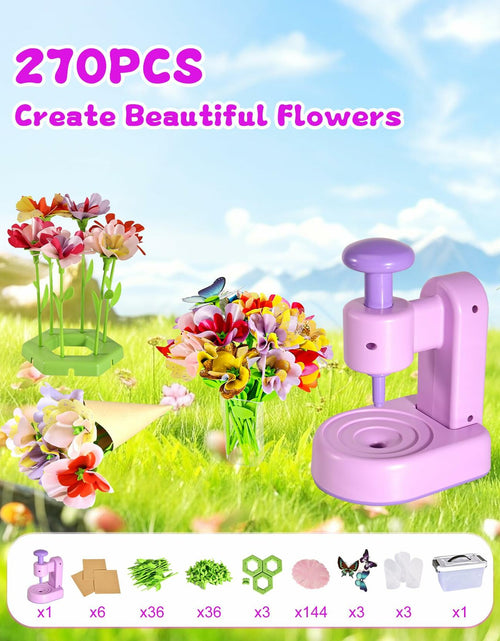 Load image into Gallery viewer, Maylatte Fabric Flower Bouquets DIY Craft Kit for Girls Ages 4-8 with Box
