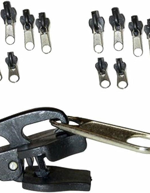 Load image into Gallery viewer, WsjiaboFux 6Pcs Black Zip Puller Zipper Repair Kit Replacement Fasteners
