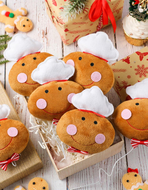 Load image into Gallery viewer, Wavwavw 6pcs Chef Gingerbread Man Xmas Tree Picks Multi Color 12.2in
