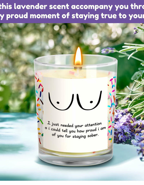 Load image into Gallery viewer, iAOVUEBY Your Chariot Awaits Lavender Soy Wax Candle 7oz Birthday Gift
