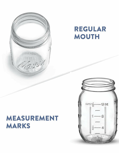 Load image into Gallery viewer, Paksh Novelty Mason Jars 16oz Regular Mouth Glass Canning 5 Pack Clear Silver
