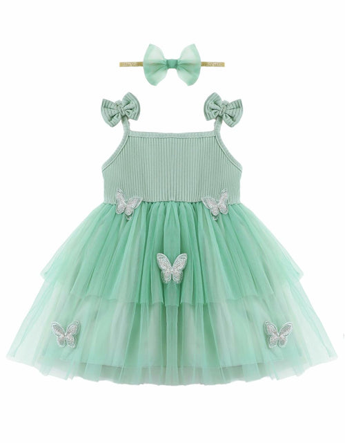Load image into Gallery viewer, Renotemy Girl Flower Dress White Sleeveless Tutu Sundress Size 3-4T
