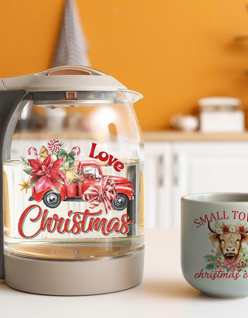 Load image into Gallery viewer, AFRITEE Christmas UV DTF Cup Wraps 20 Sheets 16oz Red Farmhouse Cow Elk
