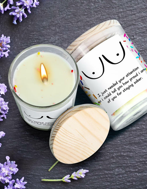 Load image into Gallery viewer, iAOVUEBY Your Chariot Awaits Lavender Soy Wax Candle 7oz Birthday Gift

