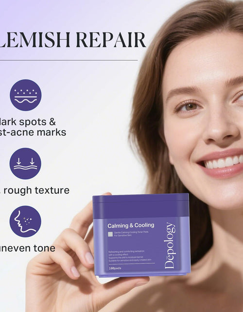 Load image into Gallery viewer, BestBy02/26 depology Blemish &amp; Tone Toner Pads 100 Pads Sensitive Skin
