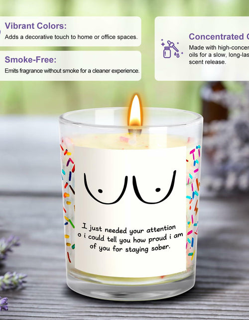 Load image into Gallery viewer, iAOVUEBY Your Chariot Awaits Lavender Soy Wax Candle 7oz Birthday Gift

