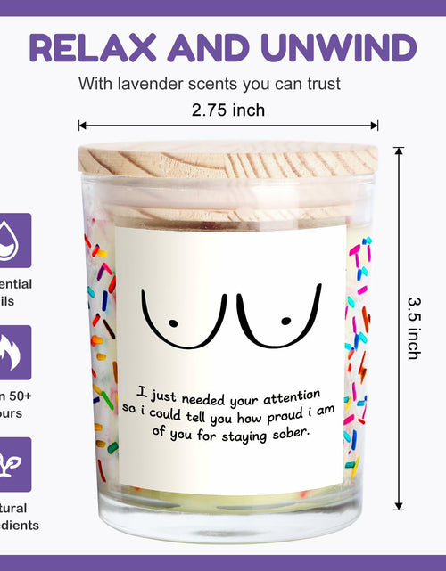 Load image into Gallery viewer, iAOVUEBY Your Chariot Awaits Lavender Soy Wax Candle 7oz Birthday Gift
