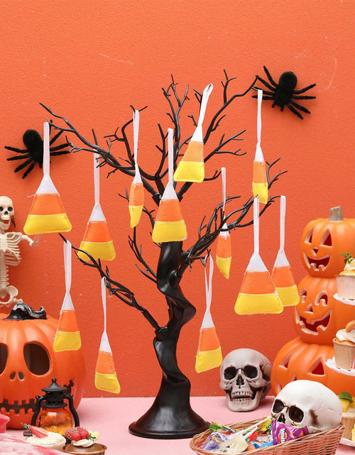 Load image into Gallery viewer, Remagr 12 Pcs Candy Corn Felt Hanging Ornaments White Orange Yellow
