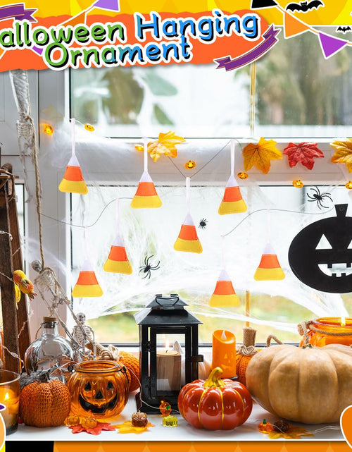 Load image into Gallery viewer, Remagr 12 Pcs Candy Corn Felt Hanging Ornaments White Orange Yellow
