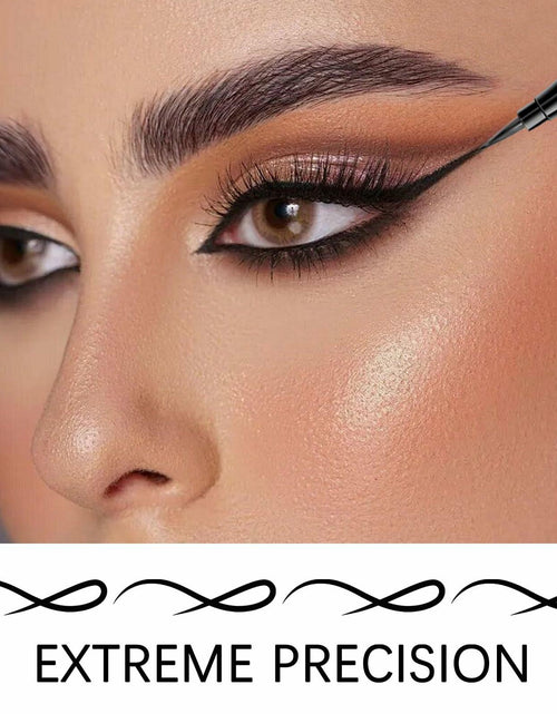 Load image into Gallery viewer, QueenDairy Waterproof Liquid Eyeliner Fine Brush Tip Jet Black 1 Fl Oz 01#
