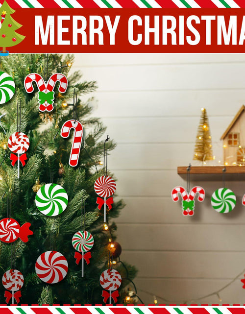 Load image into Gallery viewer, Soaoo Christmas Air Freshener Ornaments Peppermint Scent 24 Pcs Red Green White

