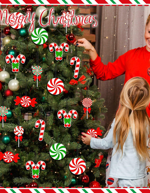 Load image into Gallery viewer, Soaoo Christmas Air Freshener Ornaments Peppermint Scent 24 Pcs Red Green White
