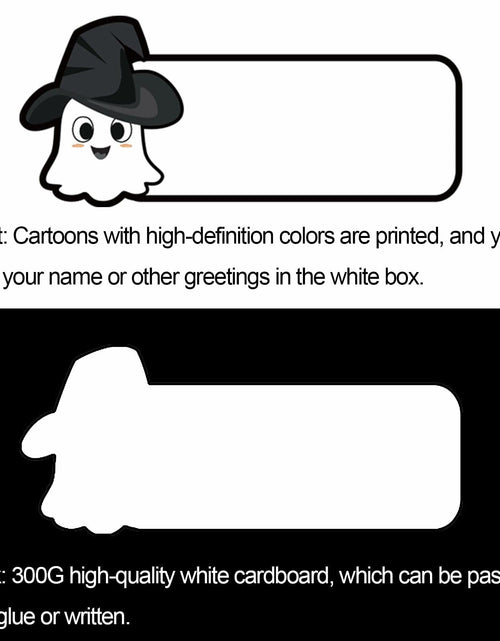 Load image into Gallery viewer, NBjiuyin 4Ft Halloween Ghosts Cutouts with 100 Glue Dots White Paper
