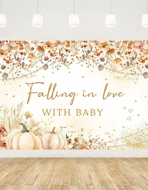 Load image into Gallery viewer, MEHOFOND Wildflower Fall Baby Shower Banner 5.9x3.6ft Autumn Floral Decor
