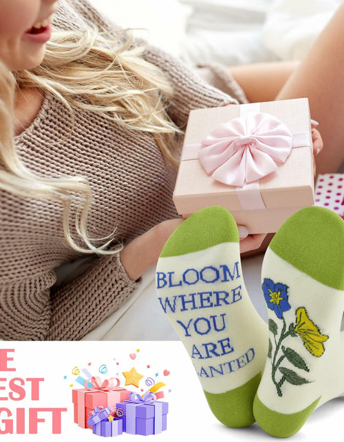 Load image into Gallery viewer, Kissoo 18th Birthday Socks for Girls Flower Cartoon Nylon One Size
