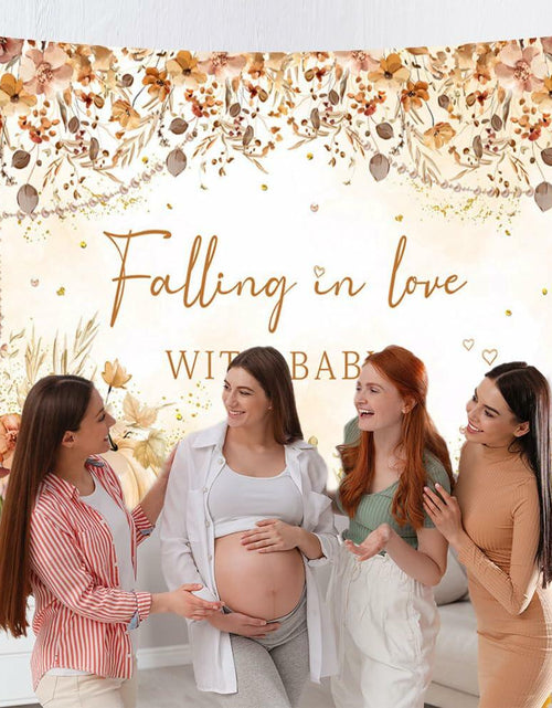 Load image into Gallery viewer, MEHOFOND Wildflower Fall Baby Shower Banner 5.9x3.6ft Autumn Floral Decor
