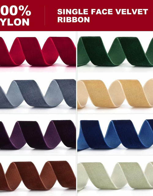 Load image into Gallery viewer, Lemon Park Khaki Velvet Ribbon 1.5" x 20Yd Single Face Gift Craft Decor
