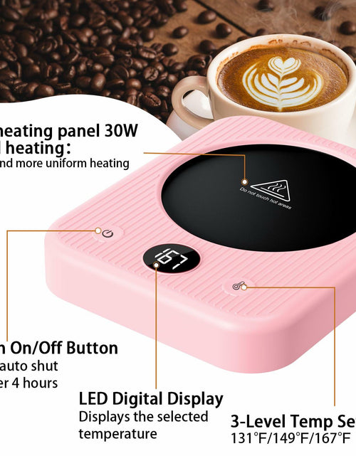 Load image into Gallery viewer, Waipfaru Coffee Mug Warmer &amp; You Are Awesome Mug Set, 3 Temp Settings Black
