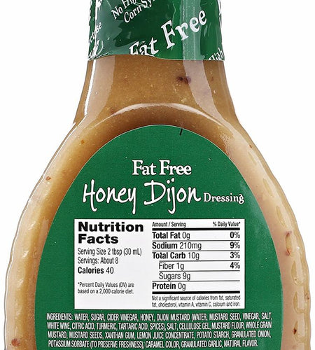 Maple Grove Farms Fat Free Honey Dijon Dressing 8 oz