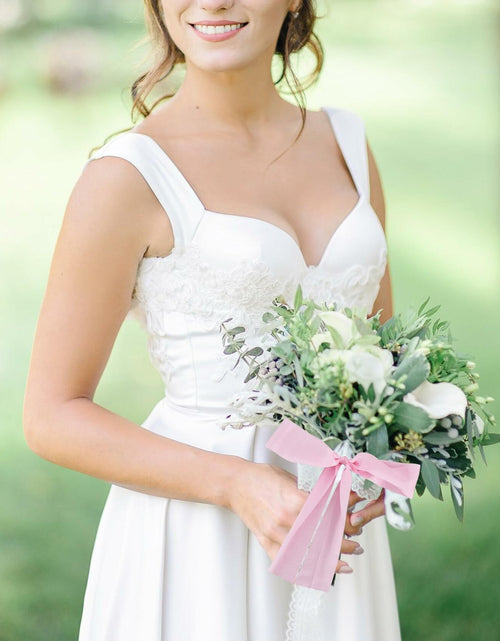 Load image into Gallery viewer, TONIFUL Light Pink Double Face Chiffon Ribbon 1.5in x 25yd Polyester
