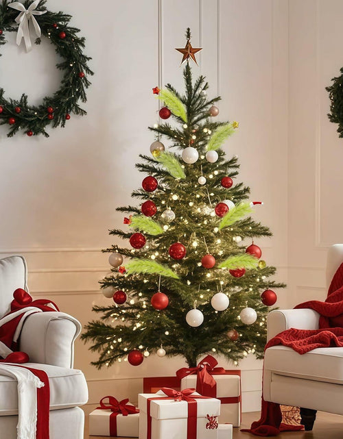 Load image into Gallery viewer, Petalivebioom 15.7" Christmas Tree Topper with 12 Green &amp; Red Picks

