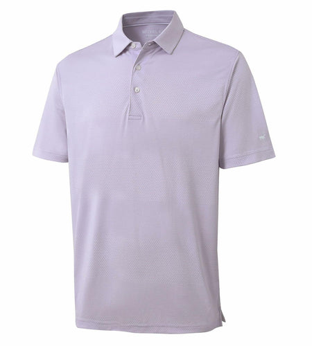Rouen Mens Polo Shirt Quick Dry Moisture Wicking Lavender Heather Size XXL