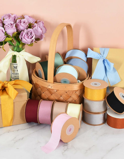 Load image into Gallery viewer, TONIFUL Light Pink Double Face Chiffon Ribbon 1.5in x 25yd Polyester
