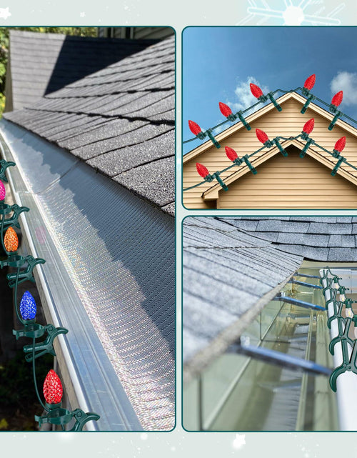 Load image into Gallery viewer, C7 C9 Christmas Light Spring Clips 50pcs for E12 E17 Mini Lights Outdoor
