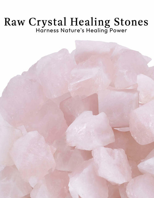 Load image into Gallery viewer, Rose Quartz Raw Healing Stones 1/2lb Pink Rough Crystals Bulk
