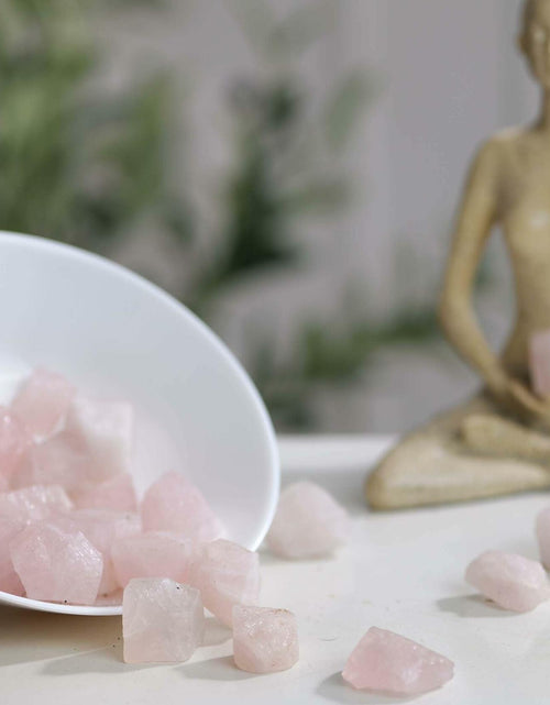 Load image into Gallery viewer, Rose Quartz Raw Healing Stones 1/2lb Pink Rough Crystals Bulk
