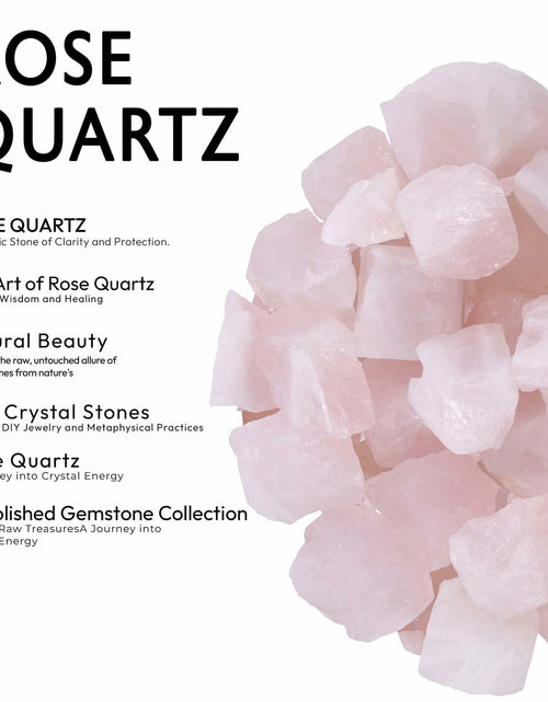 Load image into Gallery viewer, Rose Quartz Raw Healing Stones 1/2lb Pink Rough Crystals Bulk
