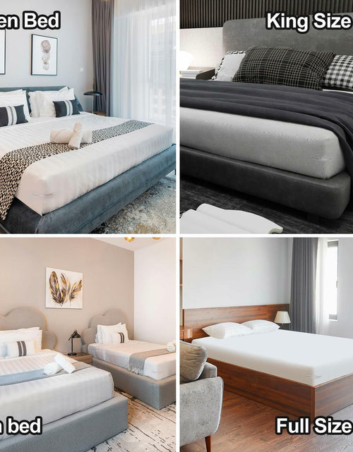 Load image into Gallery viewer, Heuihm Bed Sheet Holder Straps 4pcs Lock Strip Fit All Mattress White Medium
